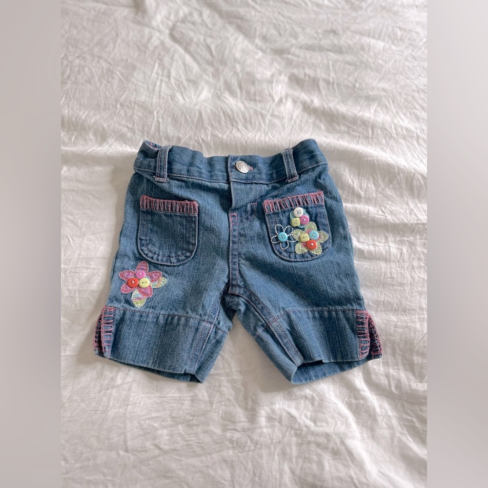 Koala Kids denim shorts size 3-6 months